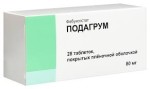 Подагрум, таблетки покрытые пленочной оболочкой 80 мг 28 шт