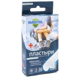 Лейкопластырь бактерицидный, Maditol (Мадитол) №24 классический