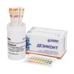 Полоски индикаторные, 100 шт ДезиКОНТ Аминаз-Плюс для экспресс-контроля концентраций рабочих растворов дезинфицирующего средства