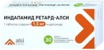 Индапамид ретард-АЛСИ, табл. с пролонг. высвоб. п/о пленочной 1.5 мг №30